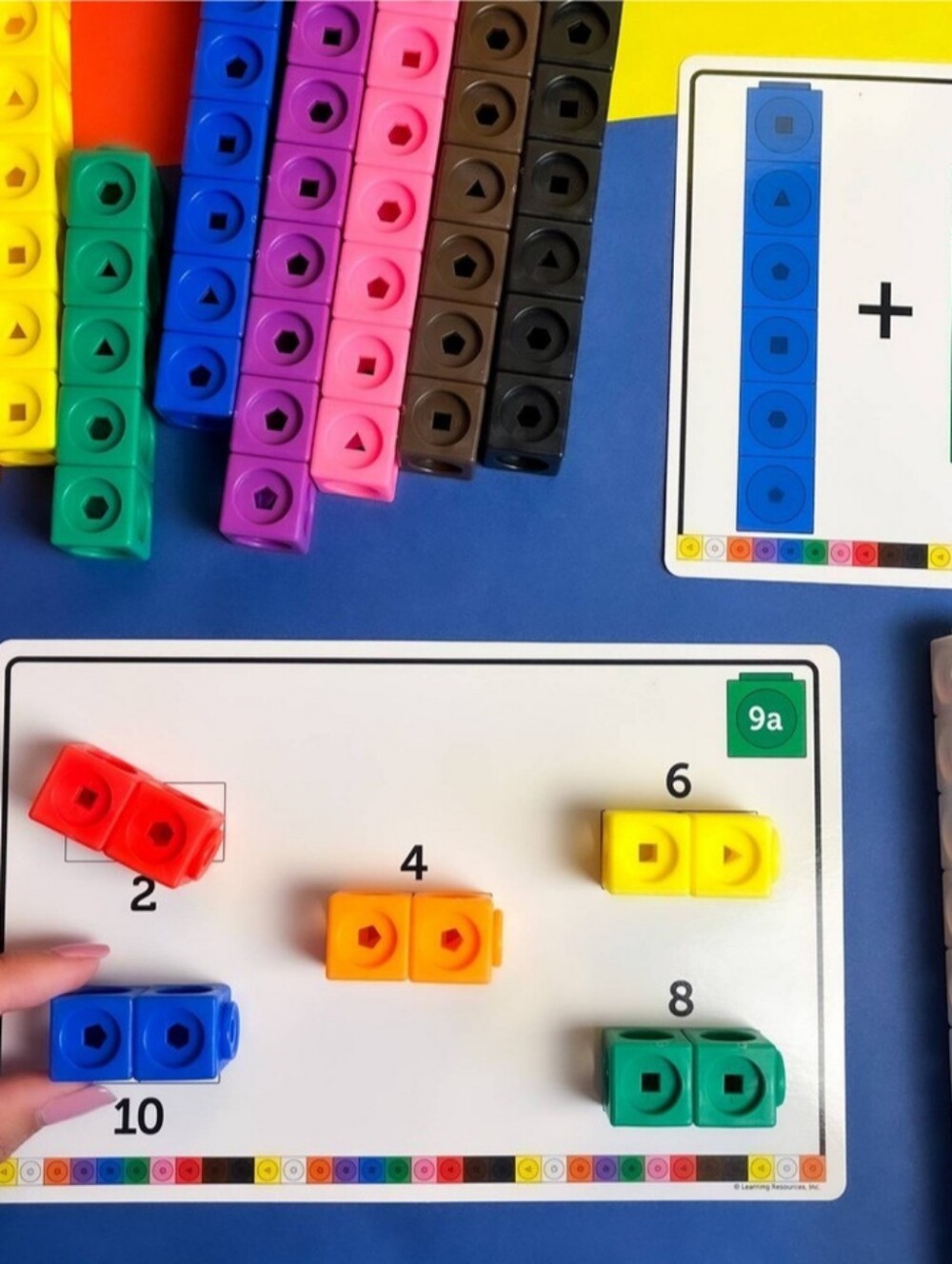 Learning Resources MathLink Cubes Early Math Activity Set 115pc LER4286 NEW NIB - Picture 8 of 11